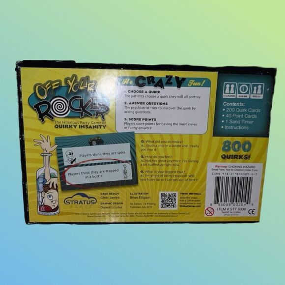 Off Your Rocker Quirky Whacky Party Game Complete - Picture 8 of 8